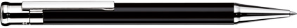 Stylo bille Design04 laqué noir plaqué platine de Otto Hutt, cliquez pour plus de d�tails sur ce stylo...