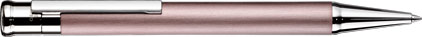 Stylo bille Design04 laqué rose mat plaqué platine de Otto Hutt