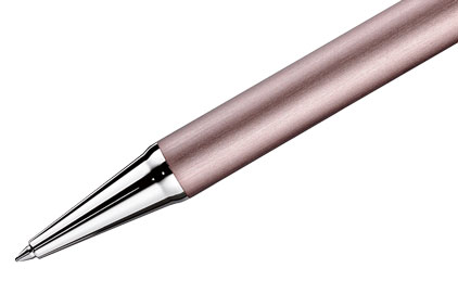 Stylo bille Design04 laqué rose mat plaqué platine de Otto Hutt - photo 3