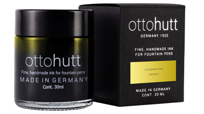 Encre Fulmination - Jaune - parfum neroli - Otto Hutt, cliquez pour plus de d�tails sur ce stylo...