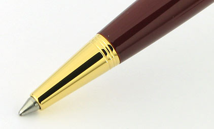 Stylo bille Sonnet Slim laqué rouge intense attributs plaqués or de Parker - photo 2