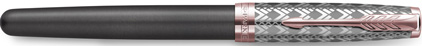 Stylo plume Sonnet Premium gris metal de Parker, cliquez pour plus de dtails sur ce stylo...