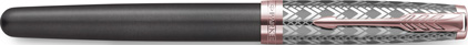 Roller Sonnet Premium gris metal de Parker, cliquez pour plus de dtails sur ce stylo...