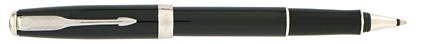 Roller Sonnet laqué noir intense attributs chromés de Parker, cliquez pour plus de d�tails sur ce stylo...