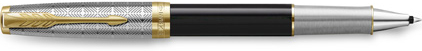 Roller Sonnet Prémium noir metal de Parker, cliquez pour plus de d�tails sur ce stylo...