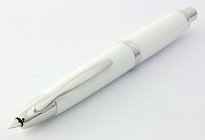 Stylo plume Blanc de la gamme Capless Rhodium de Pilot - photo.