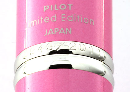 Stylo plume Capless édition limitée rose de Pilot 2011