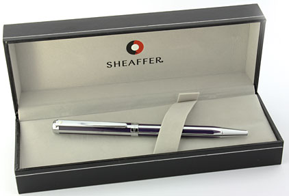Stylo bille rayé violet chromé Intensity de Sheaffer - photo 3
