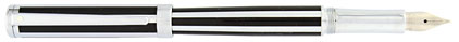 Stylo plume rayé noir chromé Intensity de Sheaffer