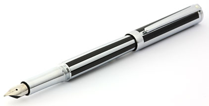 Stylo plume rayé noir chromé Intensity de Sheaffer - photo.
