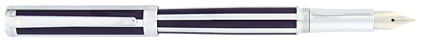 Stylo plume rayé violet chromé Intensity de Sheaffer