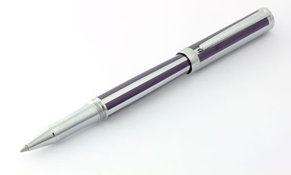 Roller rayé violet chromé Intensity de Sheaffer - photo.