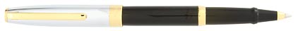 Roller noir attributs dorés et capuchon chromé Sagaris de Sheaffer, cliquez pour plus de d�tails sur ce stylo...