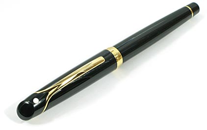 Roller Valor™TM Noir attributs plaqués or de Scheaffer® - photo.