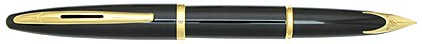 Stylo plume Carène Noir laqué attributs plaqués or de Waterman, cliquez pour plus de d�tails sur ce stylo...