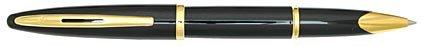 Roller Carène Mer Noire attributs plaqués or de Waterman, cliquez pour plus de d�tails sur ce stylo...