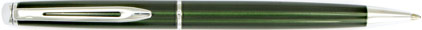 Stylo bille Hémisphère Vert métallisé attributs chromés de Waterman