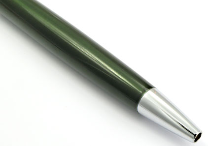 Stylo bille Hémisphère Vert métallisé attributs chromés de Waterman - photo.
