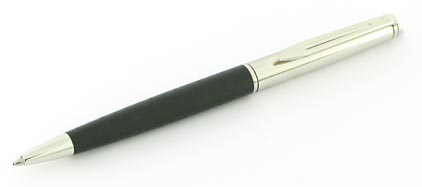 Stylo bille Hémisphère Moonlight Silky noire mate soyeuse de Waterman - photo.