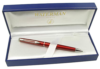 Stylo bille Hémisphère Comet Red attributs chromés de Waterman - photo 4