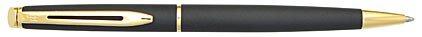 Stylo bille Hémisphère noir mat attributs dorés de Waterman