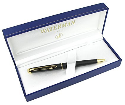 Stylo bille Hémisphère noir mat attributs dorés de Waterman - photo 4