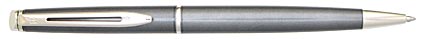 Stylo bille Hémisphère satiné gris attributs chromés de Waterman