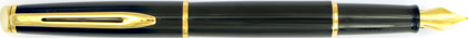 Stylo plume Hémisphère Noir de mars attributs dorés de Waterman