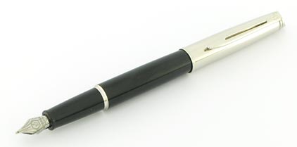 stylo plume Hémisphère Moonlight Satin laque noire de Waterman - photo.