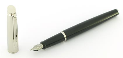 stylo plume Hémisphère Moonlight Satin laque noire de Waterman - photo 2
