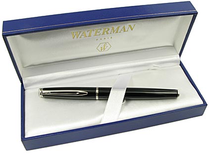 Stylo plume Hémisphère laqué noir attributs chromés de Waterman - photo 4