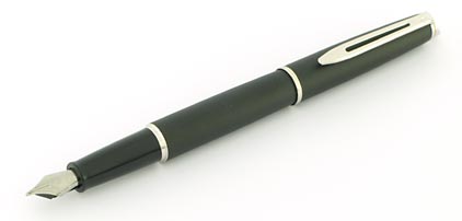 Stylo plume Hémisphère noir mat attributs palladiés Waterman - photo.