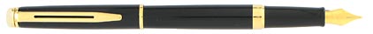 Stylo plume Hémisphère laqué noir attributs dorés de Waterman, cliquez pour plus de d�tails sur ce stylo...